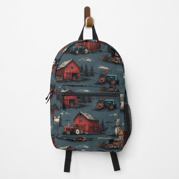 Item preview, Tractors, red barns and clouds designed and sold by LittleShopOrion.