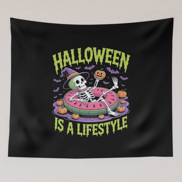 Item preview, Halloween es un estilo de vida. Fantasmas de verano. Verano divertido. Piscina de verano. designed and sold by DetroitMug.