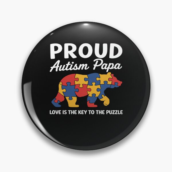 Item preview, Mens Mens Bear Proud Autism Papa Shirt Autism Awareness Month designed and sold by JessicaWalshdf.