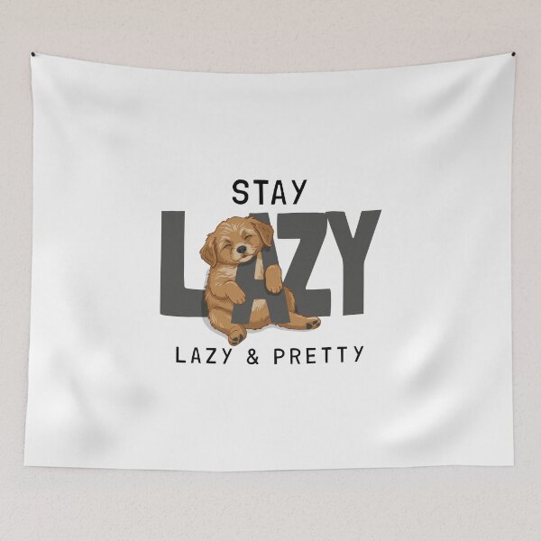 Item preview, Stay Lazy and Pretty designed and sold by The Retro Tee.