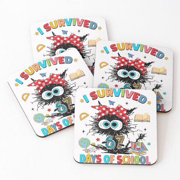 Item preview, Funny Black Cat I Survived 67 Days Of School designed and sold by TalalosART.