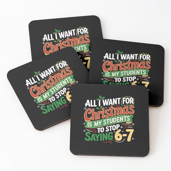 Item preview, Students Saying 6 7 67 Six Seven Funny Teacher Christmas T Shirt designed and sold by khdmalakarak.