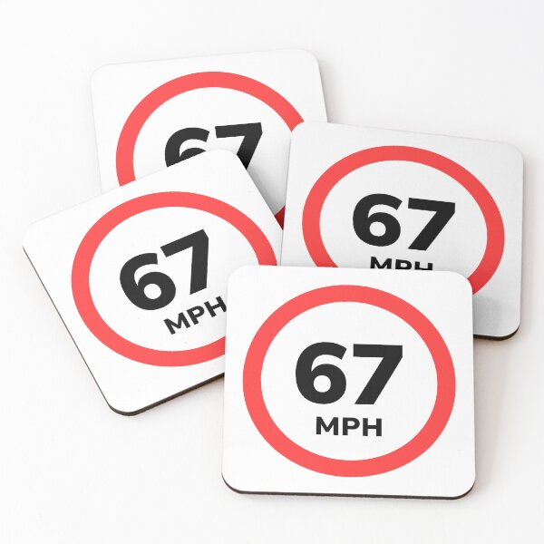 Item preview, 67 MPH speed sign designed and sold by Klub67.