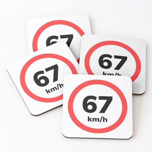 Artikelvorschau, 67 km/h Geschwindigkeitsbegrenzungsschild entworfen und verkauft von Klub67.
