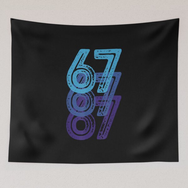 Item preview, Number 67 Blue Best Classic College Style Birthday Funny designed and sold by MOHITSALVI.