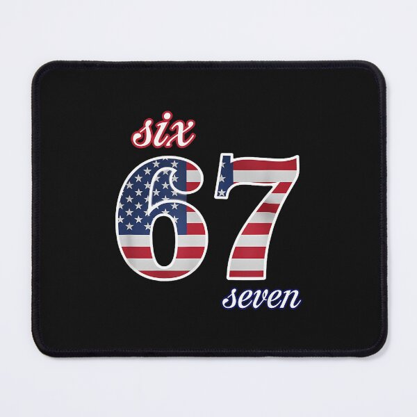 Item preview, 67 American Flag Six Seven Meme Gen Alpha Slang designed and sold by MOHITSALVI.