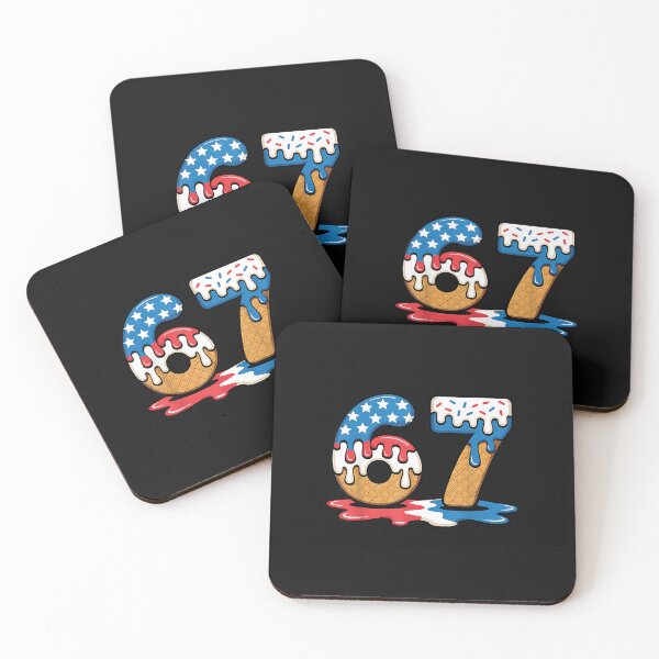 Item preview, 67 Ice Cream Drip Us Flag Meme Six Seven Gen Alpha Slang designed and sold by MOHITSALVI.