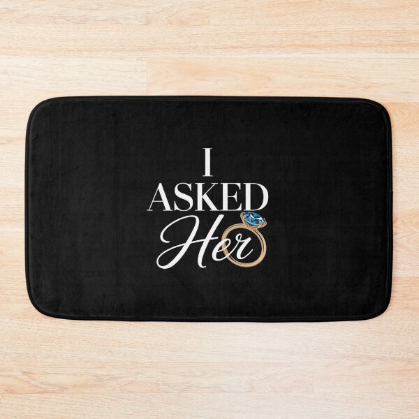 Item preview, I Asked Her Me Engagement Marriage Proposal Fiance Boyfriend designed and sold by AmparoBoyle.