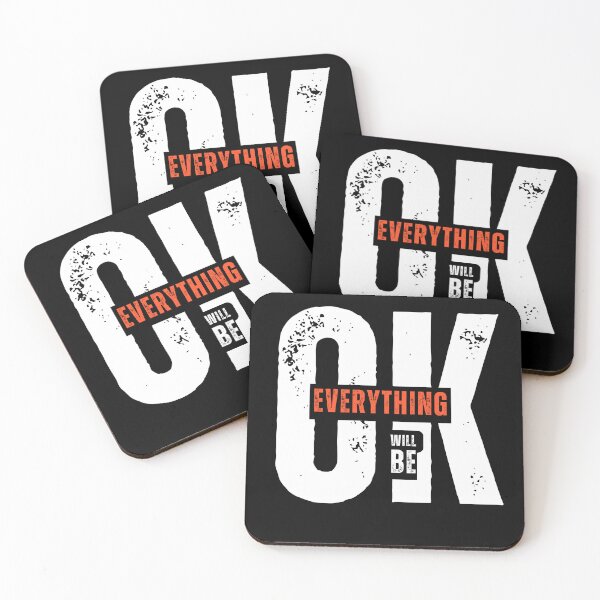 Item preview, OK, Everything Will Be (OK) – Minimal Motivational Typography Design designed and sold by TeesHearts100.