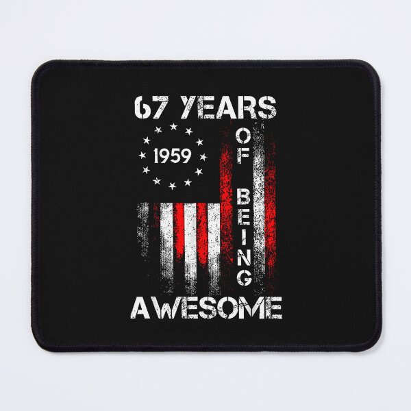 Item preview, 67 Year Of Being 1959 Awesome Birthday American Us Flag designed and sold by MOHITSALVI.