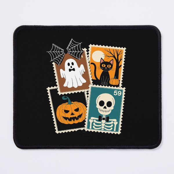 Item preview, Halloween Postage Stamp Retro Gothic Halloween Ghost Cat designed and sold by ticlitule.
