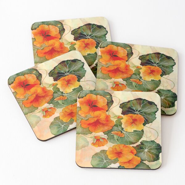 Item preview, Nasturtium Watercolor designed and sold by ViaARTfactory.
