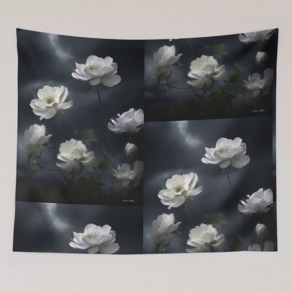 Item preview, Nocturnal Bloom: Whispers of White Petals designed and sold by KilianSzmid.