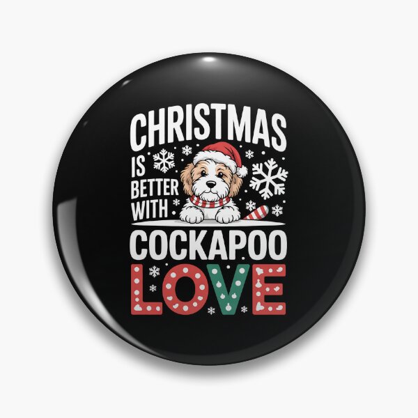Item preview, Cute Xmas Puppy Dog Christmas is Better with Cockapoo Love designed and sold by BakeryDozen.