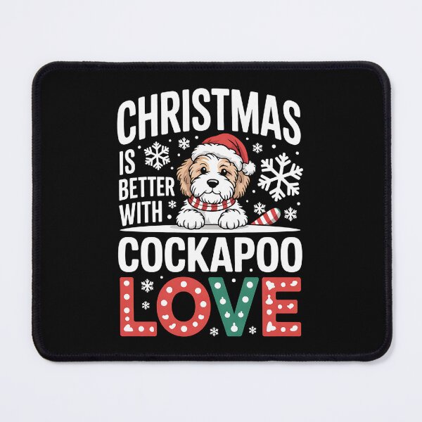 Item preview, Cute Xmas Puppy Dog Christmas is Better with Cockapoo Love designed and sold by BakeryDozen.