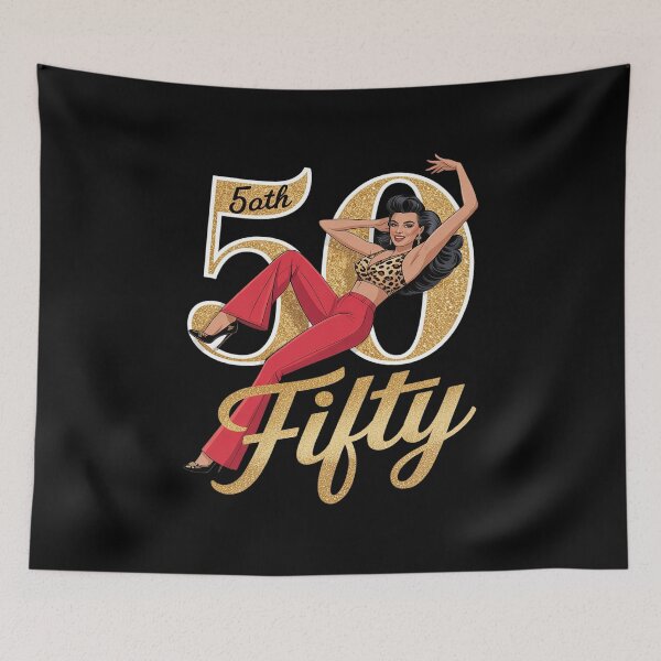 Item preview, I’m 50 Sally Funny Kick Lady O’Malley Molly Birthday Night designed and sold by AmparoBoyle.