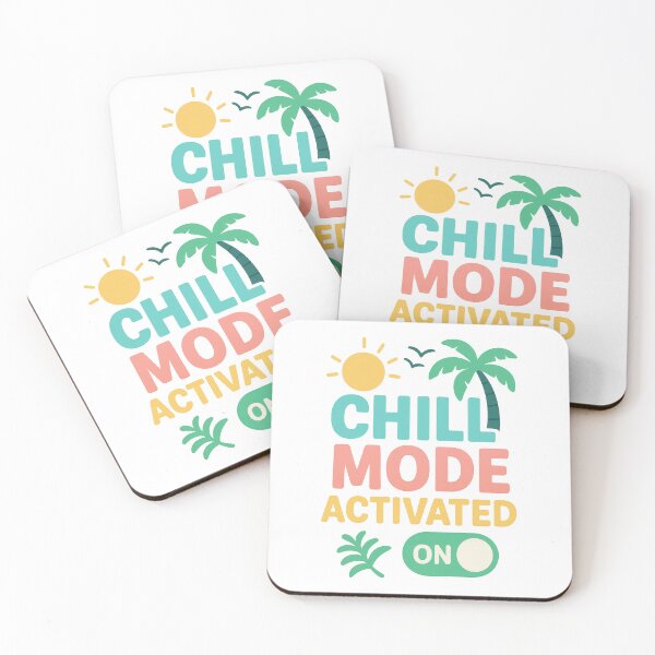 Item preview, Chill Mode Activated – Fun Tropical Vacation Vibes Design designed and sold by inkoutninja.