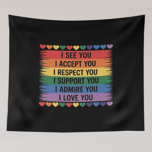 Item preview, I See Love Accept You Lgbtq Gay Rainbow Pride designed and sold by khorbiasieno.