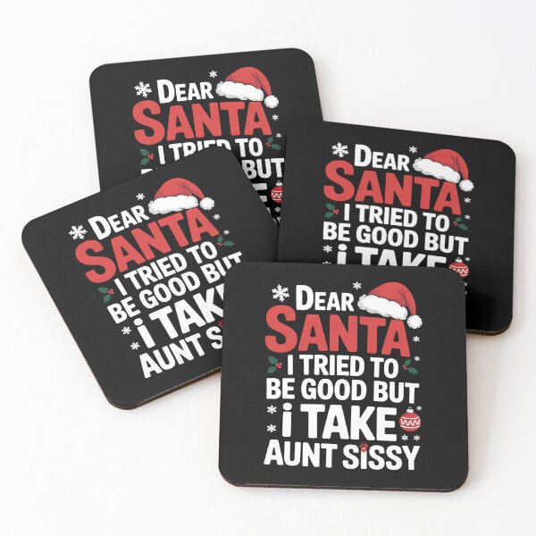 Item preview, Dear Santa I Tried to Be Good But Take After Aunt Christmas designed and sold by BakeryDozen.
