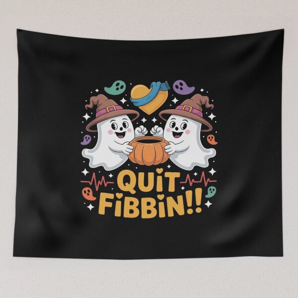 Item preview, Halloween Quit Fibbin Heart Anatomy Ghost Cardiology Nurse designed and sold by ticlitule.