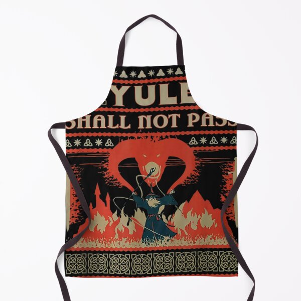 Item preview, Yule Shall not Pass Fantasy Wizard Holiday designed and sold by colornatics.