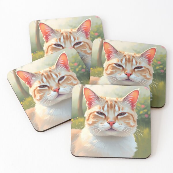 Item preview, Serene Pastel Cat Illustration designed and sold by sharon1210.