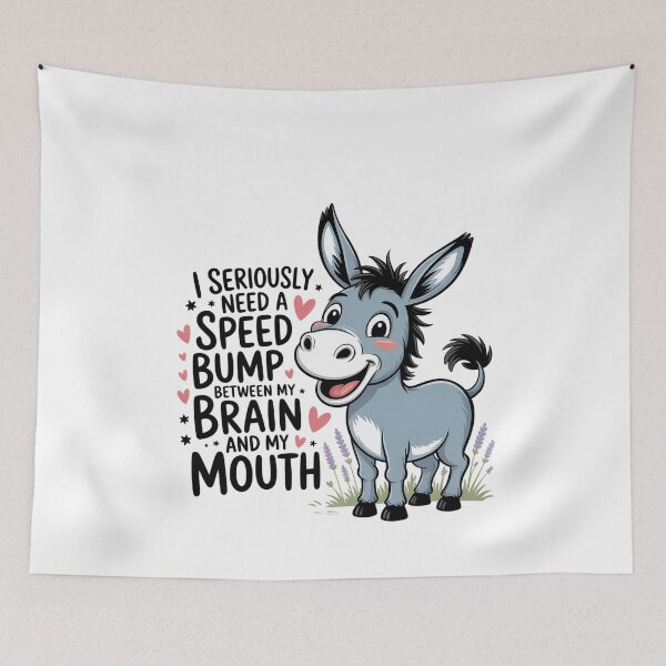Item preview, I Seriously Need A Speed Bump Between My Brain And My MoutH designed and sold by MinaReinger.