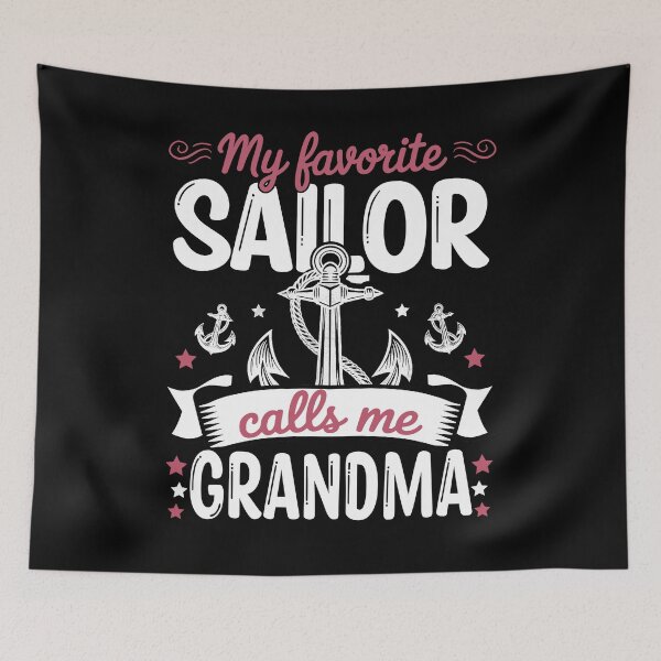 Item preview, Modern Nautical Sailor Grandma T-Shirt designed and sold by TinaMDedrick.
