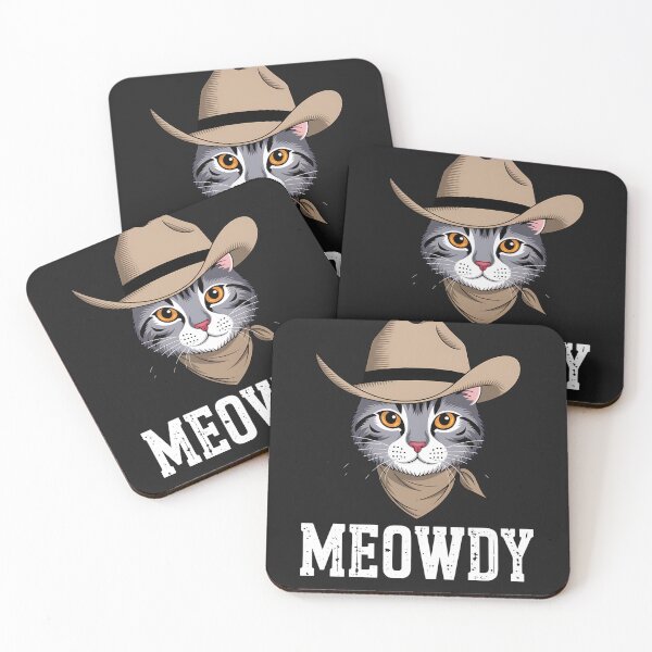Item preview, Meowdy Cat Cowboy Funny Cat designed and sold by GaryBellcvbnb.