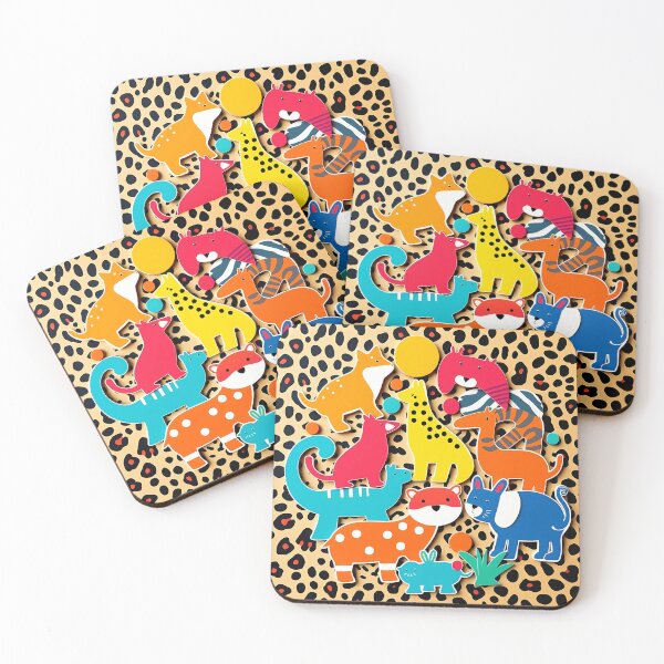Item preview, Retro Animal Cutouts with Graphic Elements designed and sold by sharon1210.