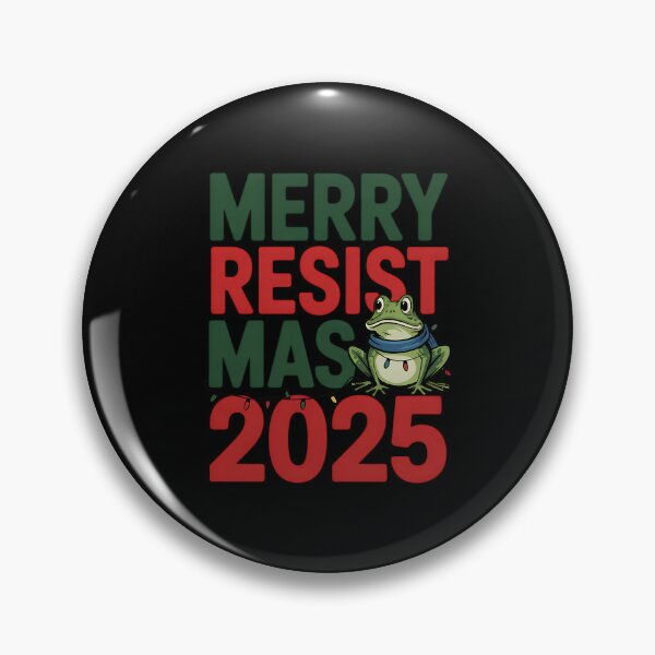 Item preview, Merry Resistmas 2025 Portland Frog Resist Christmas designed and sold by BakeryDozen.