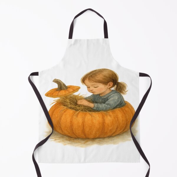Item preview, A young girl posing on bales of hay at a pumpkin patch designed and sold by PWDigitalArt.