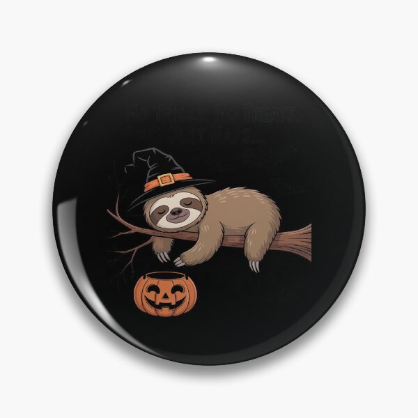 Item preview, Halloween Sloth Sleeping No Trick Or Treat Just Nap designed and sold by August4Laughs25.