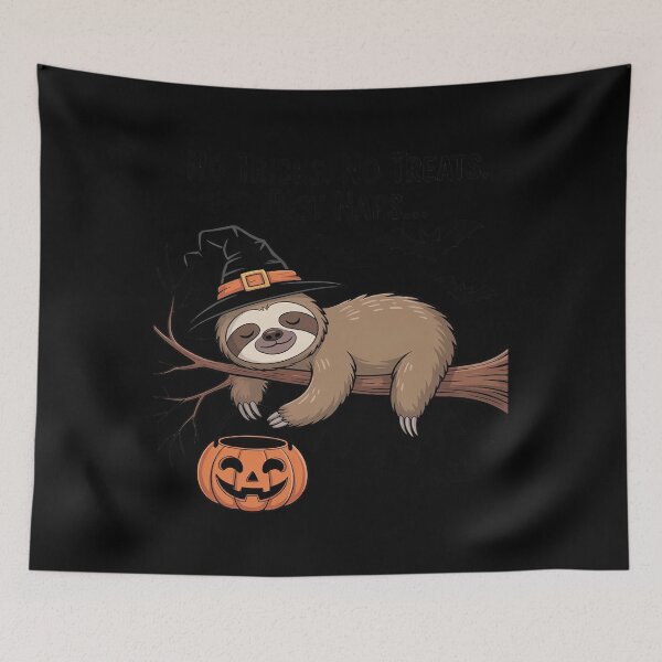 Item preview, Halloween Sloth Sleeping No Trick Or Treat Just Nap designed and sold by August4Laughs25.