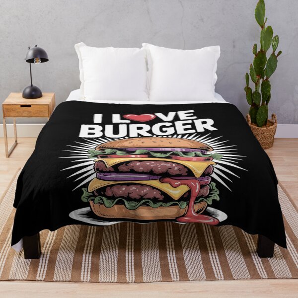 Item preview, I Love Burger Heart Cheeseburger Fun designed and sold by MinaReinger.