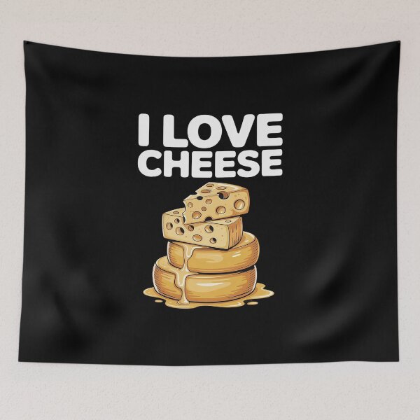 Item preview, I Love Cheese Funny Cheese Enthusiast designed and sold by VasilisLamArt.