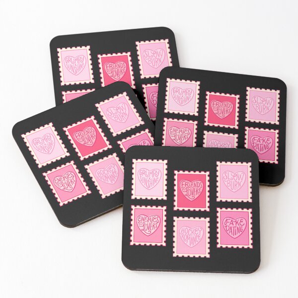 Item preview, romance book tropes stamps | pink designed and sold by DesignsByAND.