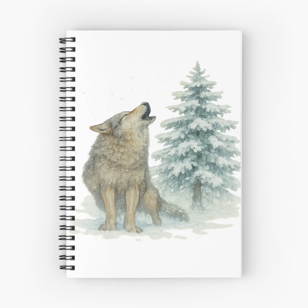 Item preview, Wolf tracks in snow, Scots pine in the background designed and sold by PWDigitalArt.
