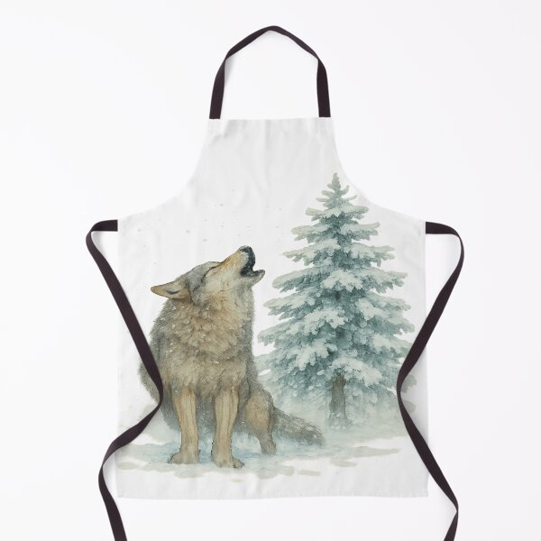 Item preview, Wolf tracks in snow, Scots pine in the background designed and sold by PWDigitalArt.