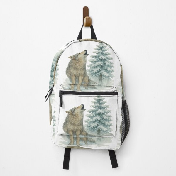 Item preview, Wolf tracks in snow, Scots pine in the background designed and sold by PWDigitalArt.