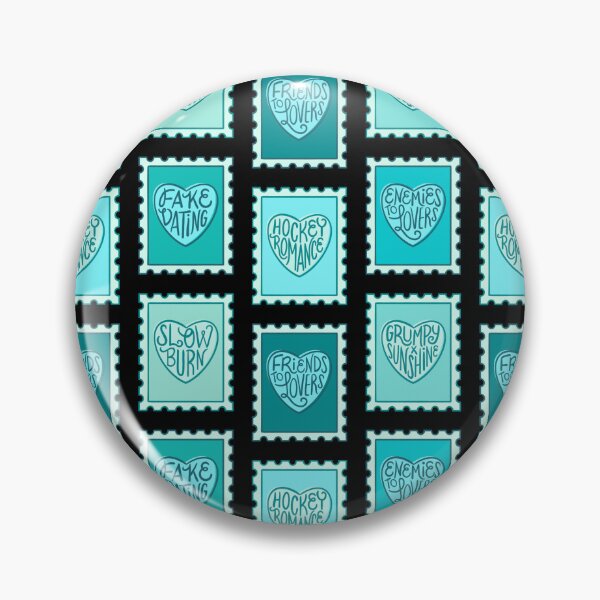 Item preview, romance book tropes stamps | teal designed and sold by DesignsByAND.