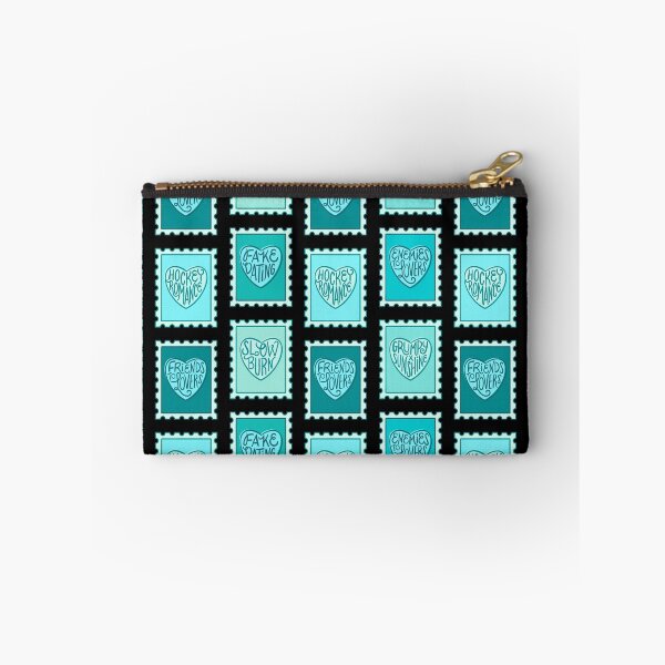 Item preview, romance book tropes stamps | teal designed and sold by DesignsByAND.