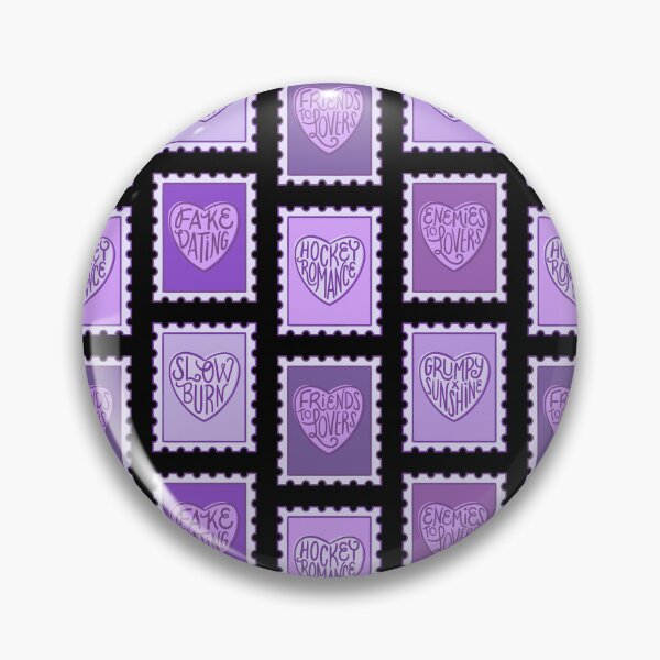 Item preview, romance book tropes stamps | purple designed and sold by DesignsByAND.