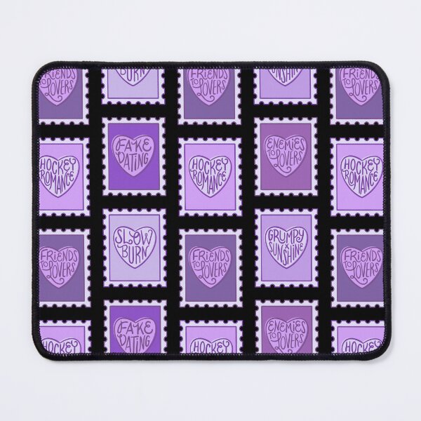 Item preview, romance book tropes stamps | purple designed and sold by DesignsByAND.