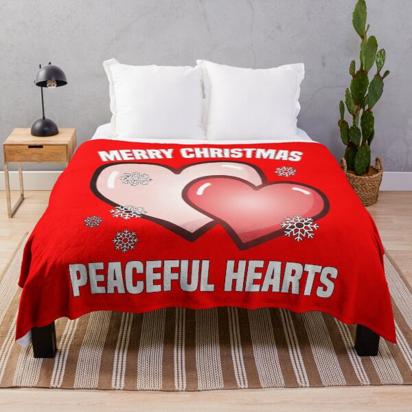 Item preview, MERRY CHRISTMAS - PEACEFUL HEARTS | Merry Christmas Love and Unity | Elegant Holiday Design designed and sold by KEF Custom.