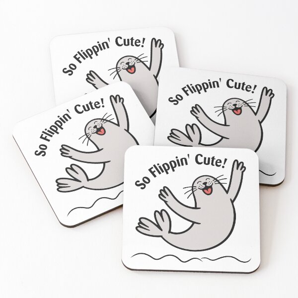 Item preview, So Flippin' Cute! Seal Design. Version 1 designed and sold by ArthousePromos.