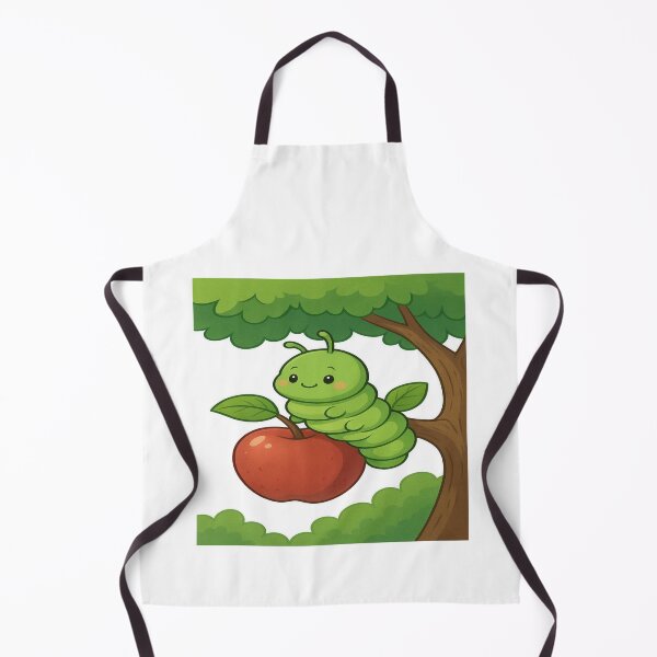 Item preview, A red worm-eaten apple weighs on a tree branch in the garden designed and sold by PWDigitalArt.