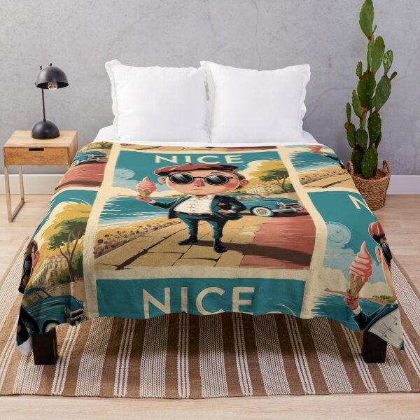 Item preview, Nice, France Travel Poster | French Riviera  designed and sold by LeQuirks.