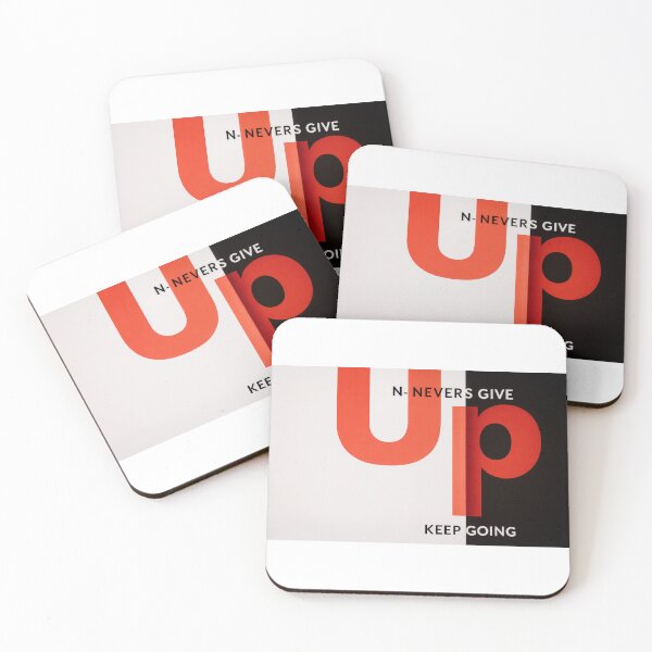 Item preview, Never give up, keep going  designed and sold by FATUN.