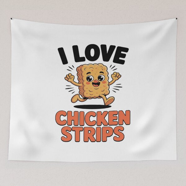 Item preview, i love chicken strips funny Fried Chicken Lover designed and sold by khorbiasieno.